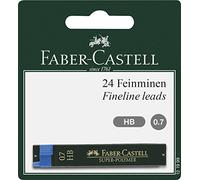 Faber-Castell 121999 - Mine super-polymer, Durezza HB, 0.7 mm, 24 pezzi