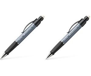 Faber-Castell 130789 - Portamine Grip Plus, 0,7 mm, grigio pietra, 1 pezzo (Confezione da 2)