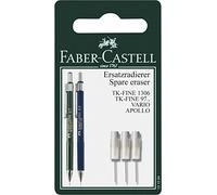 Faber-Castell 131594 - Gomma di ricambio per matita meccanica TK-Fine, 3 pezzi
