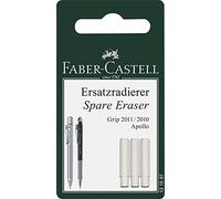 Faber-Castell 131597 Ricambio Gomma Da Cancellare Per Portamine Grip 2011, Set da 3 Pezzi