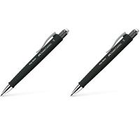 Faber-Castell 133353 - Portamine Poly Matic, 0,7 mm, nero, 1 pezzo (Confezione da 2)
