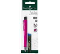 Faber-Castell Poli 133.398 Matic lápiz mecánico en Blister Card variados colores, 0.7 MM
