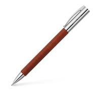 Faber-Castell 138131 - Matita meccanica AMBITION in legno di pero, larghezza mina: 0,7 mm, inclusa scatola regalo, colore fusto: marrone / argento