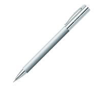 Faber-Castell 138152 - Drehbleistift AMBITION Edelstahl, Minenstärke: 0,7 mm, inklusive Geschenkverpackung, Schaftfarbe: silber