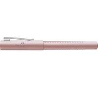 Faber-Castell 140809 - Penna stilografica Grip 2011, larghezza pennino F, rosa pallido