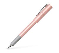 Faber-Castell 140988 - Penna stilografica Grip Pearl Edition, pennino F, colore: Rosa, 1 pezzo