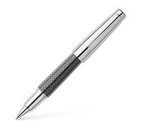 Faber-Castell 148245 Roller e-motion in resina con incisione Parquet, nero