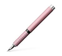 Faber-Castell 148421 Essentio - Penna stilografica in alluminio con pennino F, colore: Rosa