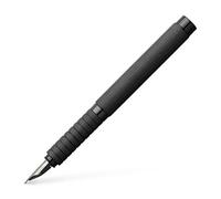 Faber-Castell 148482 - Penna stilografica Essentio, pennino EF, alluminio nero