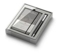 Faber-Castell 149623 - Set da scrittura Ambition in resina pregiata, quaderno DIN A6 con biro,