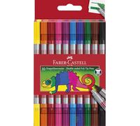 Faber-Castell 151110 - Pennarello a doppia fibra, confezione da 10 pezzi, 1 pz.