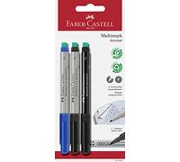 Faber-Castell 151494 - Set per la scuola Multimark, tratto: F, 3 pezzi