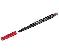 Pennarello Multimark universale permanente con gomma - punta superfine 0,4mm - rosso - Faber Castell