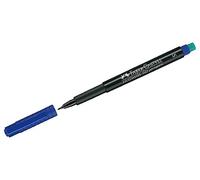 FABER-CASTELL - 152351 - Pennarello Multimark universale permanente con gomma - punta superfine 0,4mm - blu - Faber Castell - 45925 - Conf. da 10 Pz. - 152351
