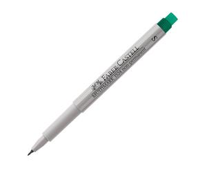 Faber-Castell 1524 Pennarello OHP Non Permanenti Punta Sottile Verde Singolo