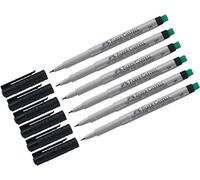 Faber-Castell 152499 - Pennarello Multimark S, non permanente, nero (confezione da 6)