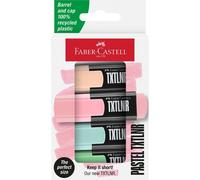 Faber-Castell 154214 - Confezione di 4 Marcatori Fluorescenti TXTLNR - Pastello