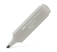 Faber-Castell - 154634 - Confezione di 10 evidenziatori 1546, colori pastello, Grigio seta