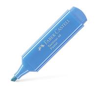 Faber-Castell 154668-10 Marcatori Fluorescenti Textliner 46 - Tonalità Pastello - Colore Blu oltremare