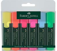 Faber-Castell TEXTLINER 48 evidenziatore 6 pz Arancione Rosa Blu Verde Rosso Giallo