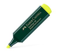 Faber-Castell 154807 - Evidenziatore 48 giallo, ricaricabile, Textliner Superfluorescente