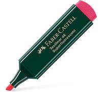 Evidenziatore Textliner 48 - punta di 3 differenti larghezze: 5,0-3,0-1,0mm - rosso - Faber Castell