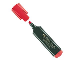 FABER-CASTELL - 154821 - Evidenziatore Textliner 48 - punta di 3 differenti larghezze: 5,0-3,0-1,0mm - rosso - Faber-Castell - 46086 - Conf. da 1 Pz. - 154821