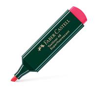Evidenziatore Textliner 48 - punta di 3 differenti larghezze: 5,0-3,0-1,0mm - rosso - Faber Castell