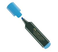 Evidenziatore Textliner 48 - punta di 3 differenti larghezze: 5,0- 3,0-1,0mm - azzurro - Faber Castell