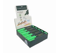 Faber-Castell 154863 - Evidenziatore Textliner, verde, 10 pezzi