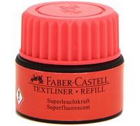 Faber-Castell 154921 - Refill per evidenziatore, rosso, per evidenziatori 1543, 1546 e 1548
