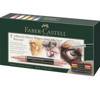 Faber-Castell 160307 Marker acquerellabile Albrecht Dürer, astuccio da 5,ritratto