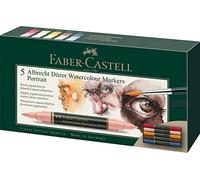 Faber-Castell 160307 Marker acquerellabile Albrecht Dürer, astuccio da 5,ritratto