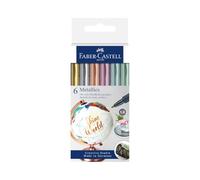 Astuccio 6 marcatori metallics colori assoriti Faber-Castell