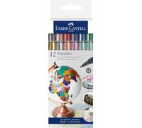Astuccio 12 marcatori metallics colori assoriti Faber-Castell