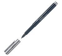 Faber-Castell Metallics 160751 - Pennarello con punta in fibra, spessore del tratto 1,5 mm, adatto per molte superfici, con effetto metallizzato Nothing Else Metallals in argento