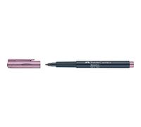 FABER-CASTELL 160790 - Pennarello Metallics con punta in fibra, spessore tratto 1,5 mm, adatto a molte superfici, con effetto metallico Berry Nice in viola