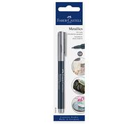 FABER-CASTELL - Confezione di pennarelli metallizzati, colore: Argento