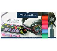 Astuccio 6 marcatori punta 1,5mm neon Faber-Castell