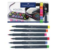 Astuccio 6 marcatori punta 1,5mm neon Faber-Castell