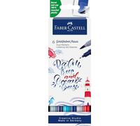Faber-Castell - Gofa Aqua Dual Marker Lettering Set Sea (164519) Toy NUOVO