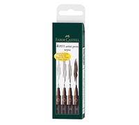 Faber-Castell 167101 - Penna a inchiostro Pitt artist pen confezione da 4 pezzi seppia