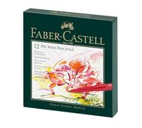 Faber-Castell 167146 - Matita a inchiostro Pitt Artist Pen B, scatola da studio da 12 pezzi