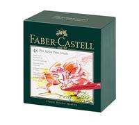 Faber-Castell 167148 - Pennello Pitt Artist Pen, scatola da studio da 48 pezzi