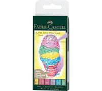 Faber-Castell 167163 - Penna a inchiostro Pitt artist pen Pastel, confezione da 6, colore: B