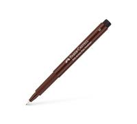 Faber-Castell 167175 - Penna a inchiostro Pitt artist, larghezza linea S, colore 175, seppia scuro, 1 pezzo