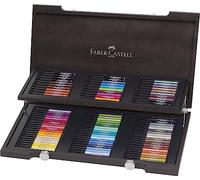 Faber-Castell 167400 Valigetta in legno con 90 Pitt Artist Pen con inchiostro di china