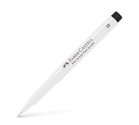 FABER-CASTELL 167401 Pitt Artist Pen B, pennarello con punta a pennello, colore bianco, multicolore