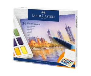 FABER-CASTELL 169724 Multi 24 pz Watercolours in pans 24ct set
