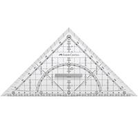 FABER-CASTELL 171010 Grip - Squadra per disegno tecnico con impugnatura, 22 cm